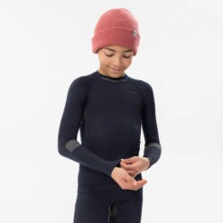 WEDZE KIDS' SKI BASE LAYER TOP - BL 500 I-SOFT SEAMLESS -Ski Gear Store k0321dacd43fddcd283c21a6c069d3f0a