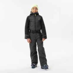 WEDZE KIDS’ WARM AND WATERPROOF SKI SUIT 500 GREY -Ski Gear Store k03ca3f8de88d9bd5af886987d3d1e146