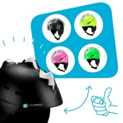 Ski Helmet For Teens And Adults | Matt Black | Crazy Safety | EN 1077 Certified -Ski Gear Store k04bee8a23563b6e0ef6f8cae1ece9f94