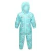 Regatta Childrens/Kids Pobble Peppa Pig Clouds Waterproof Puddle Suit (Aruba Blue)
