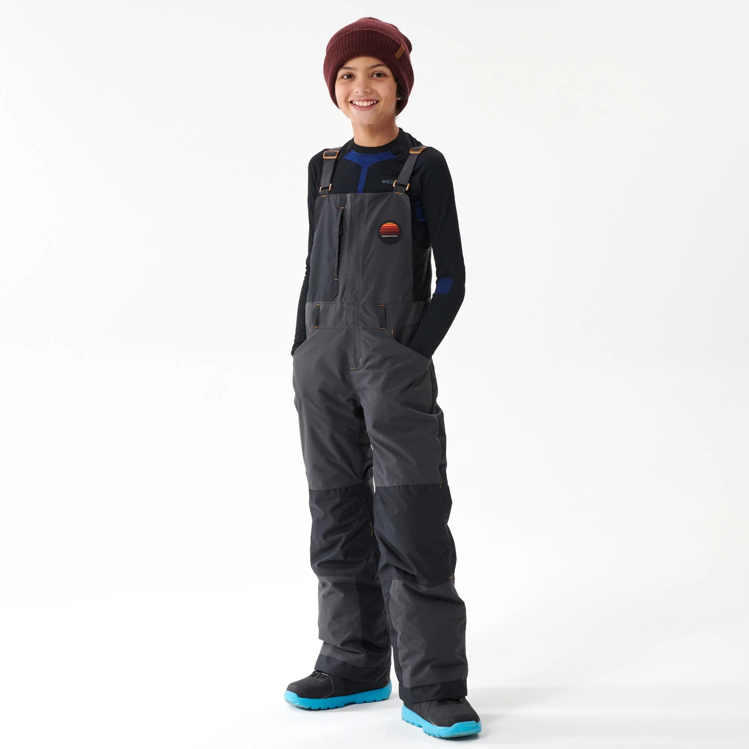 Kids’ Durable Snowboard Salopettes - Bib 500 Boy 1 Kids’ Durable Snowboard Salopettes - Bib 500 Boy