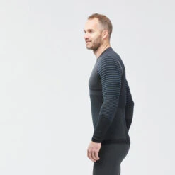 WEDZE Men’s Seamless Ski Base Layer Top BL 980 – Blue/Grey -Ski Gear Store k331afed75242c8a7546ced3ff119841f