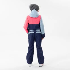 WEDZE KIDS’ WARM AND WATERPROOF SKI SUIT 500 PINK AND BLUE -Ski Gear Store k3353eab03f210f4baf56470617dbb88c