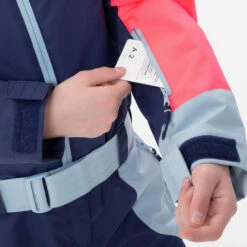 WEDZE KIDS’ WARM AND WATERPROOF SKI SUIT 500 PINK AND BLUE -Ski Gear Store k388567fc03173158a4baa023763706cf