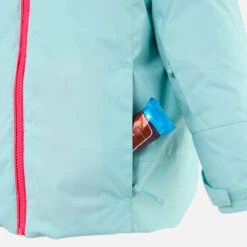 WEDZE KIDS' WARM AND WATERPROOF SKI JACKET 500 PULL'N FIT RED / NAVY -Ski Gear Store k4c1484572f1981bdf7ddbb7b0a5dd01a