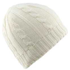 WEDZE KIDS SKI HAT CABLE KNIT ECRU -Ski Gear Store k5266b4743c0c48e71ea609087dcb8588