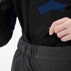 WEDZE KIDS’ WARM AND WATERPROOF SKI TROUSERS 100 DARK GREY -Ski Gear Store k5afbd484434bd42069130f2c36a9109f