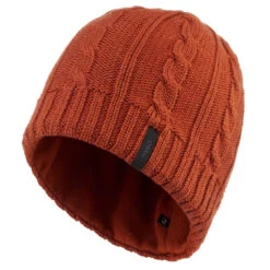 WEDZE Cable Stitch Adult Ski Hat Plum -Ski Gear Store k6030e4fd12d4d78c71561634aa5e1a94