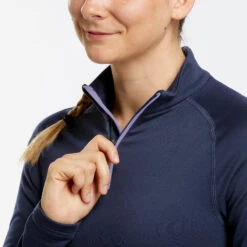 WEDZE Women's Ski Base Layer 500 FFS 1/2 Zip Top -Ski Gear Store k610dd4a0369f18829c8165cf6dd4f38d