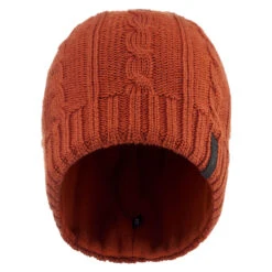 WEDZE Cable Stitch Adult Ski Hat Plum -Ski Gear Store k75ed95e1091d0224b1916b98b862920e