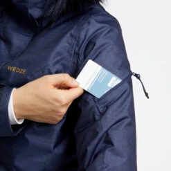 WEDZE Ski Jacket 180 Navy Blue -Ski Gear Store k760b9a154087532eac0997b77e0a82b4