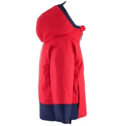 WEDZE KIDS' WARM AND WATERPROOF SKI JACKET 500 PULL'N FIT RED / NAVY -Ski Gear Store k7adafc4fa87ef3ce4b798a0444b70cea