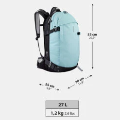 WEDZE SKI SNOWBOARD BACKPACK WITH BACK PROTECTOR - BP SKI FR500 DEFENSE M/S -Ski Gear Store k7b1cdf7fbb5944ca004e96b5d1d02e17