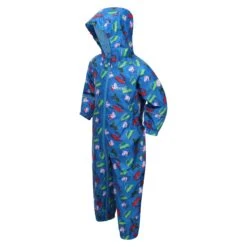 Regatta Childrens/Kids Pobble Peppa Pig Car Waterproof Puddle Suit (Imperial Blue) -Ski Gear Store k7c0c944727cd576cbe22180410639226
