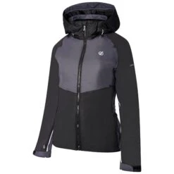 Regatta Womens/Ladies Radiate II Waterproof Ski Jacket (Black/Ebony Grey) -Ski Gear Store k850fb73837c163a9c4e61f4ab599e25c