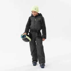 WEDZE KIDS’ WARM AND WATERPROOF SKI SUIT 500 GREY -Ski Gear Store k8b1df83c1e9053cbcc2402cb1faaecfd