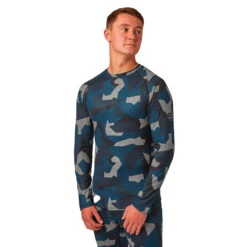 Bodyfit Limited Edition Crewneck Forest Geo Camo -Ski Gear Store k9284aa58977eef460e4e2ea65ca150a4