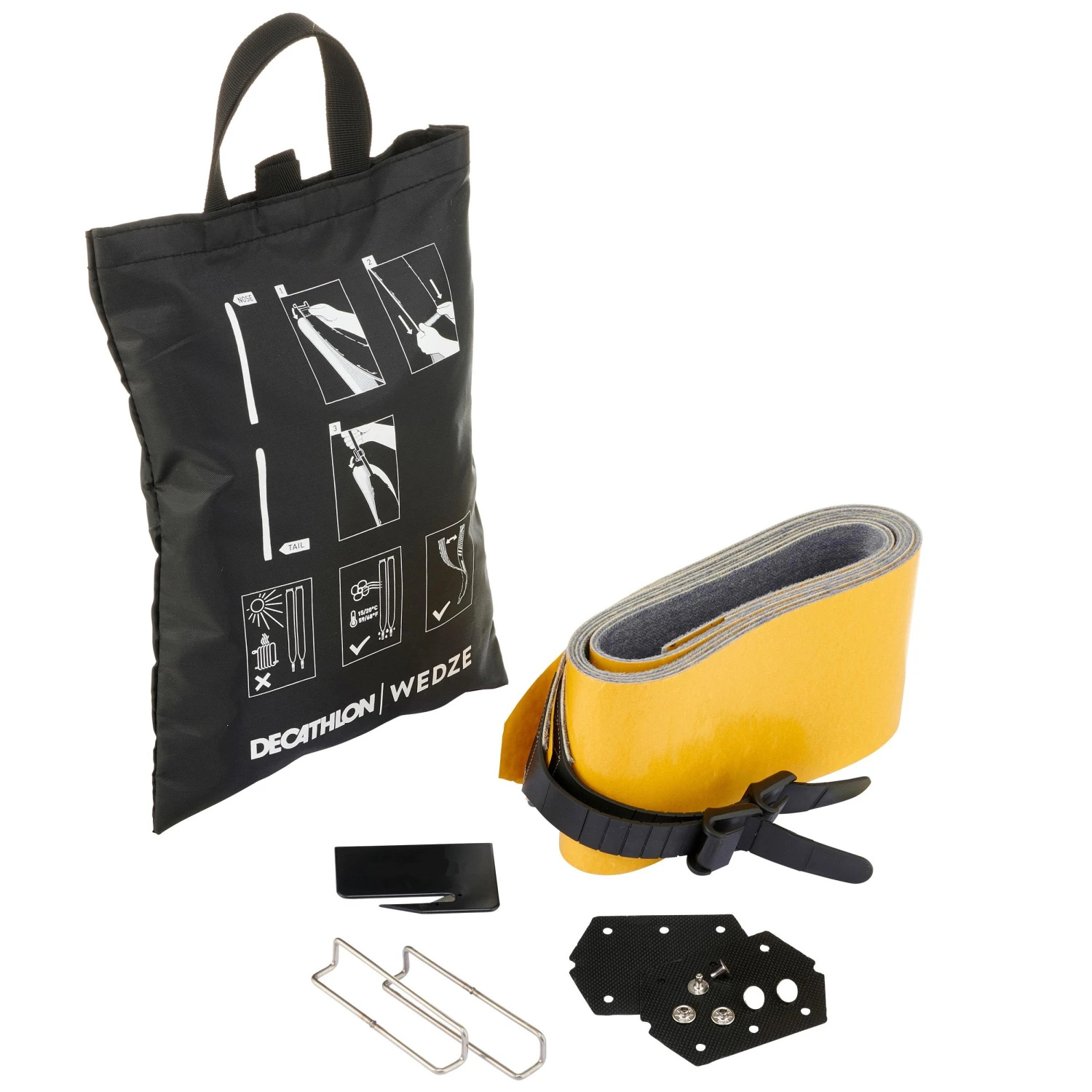 WEDZE Ski Touring Ski Trim-To-Fit Ski Skins 110 Mm 1 WEDZE Ski Touring Ski Trim-To-Fit Ski Skins 110 Mm