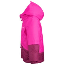 WEDZE Kids’ Warm And Waterproof Ski Jacket – 100 Pink -Ski Gear Store kbac284212237a7bab6fd0d7d9c4f9b29