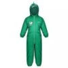 Regatta Childrens/Kids Mudplay Peppa Pig Dinosaur Puddle Suit (Jellybean Green)