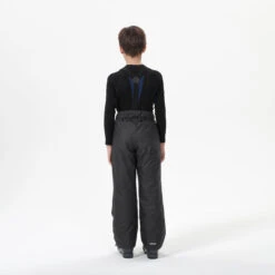 WEDZE KIDS’ WARM AND WATERPROOF SKI TROUSERS 100 DARK GREY -Ski Gear Store kbf96df9f68bde48092a2480acba1d5b1