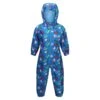 Regatta Childrens/Kids Pobble Peppa Pig Car Waterproof Puddle Suit (Imperial Blue)