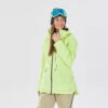 WEDZE WOMEN’S SKI JACKET FR100 – NEON YELLOW