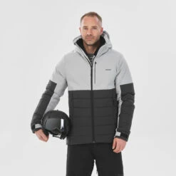 WEDZE Men's Mid-Length Warm Ski Jacket 100 -Ski Gear Store keb9fbf1a90df63203da3d1eb06d83797